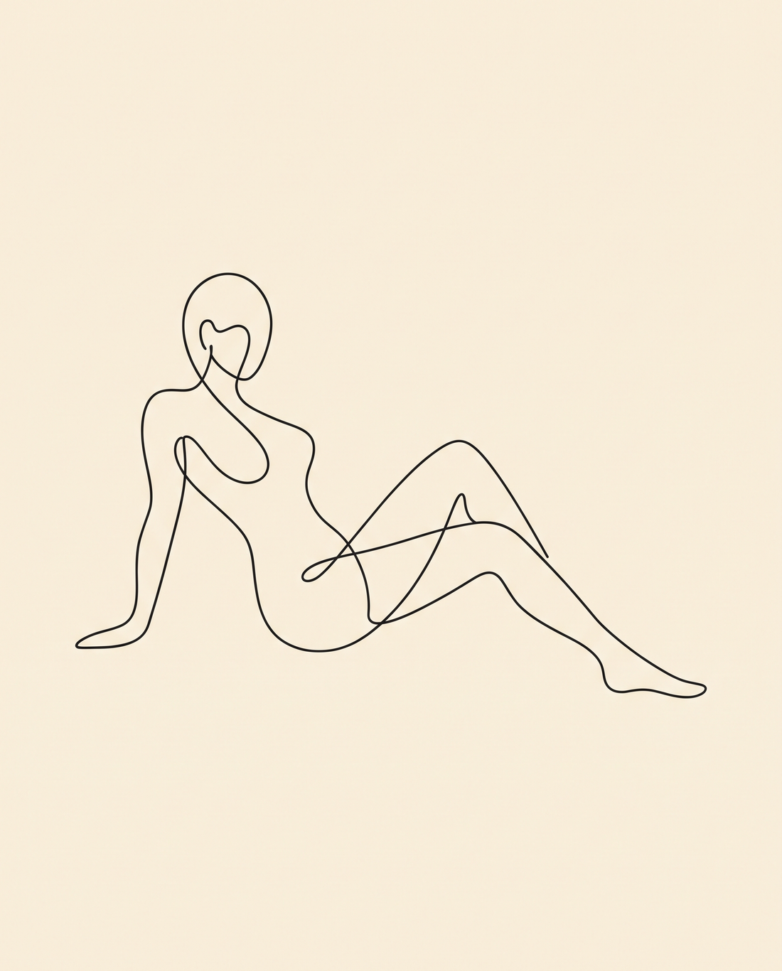 Minimalist Line-Art Poster Set — Stretched Canvas Set of 3 | Printable Wall Art | Digital Download Available