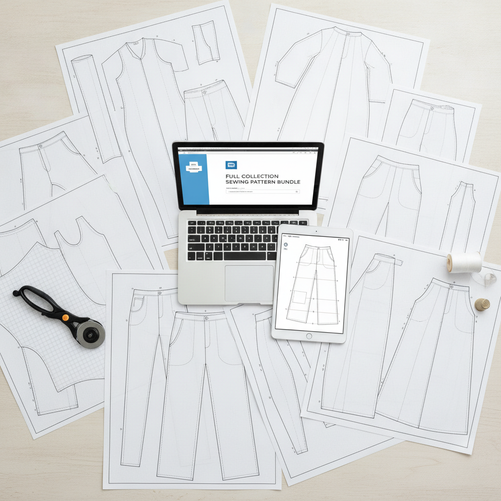 Full Collection Sewing Pattern Bundle — Printable PDF Sewing Patterns, Instant Download