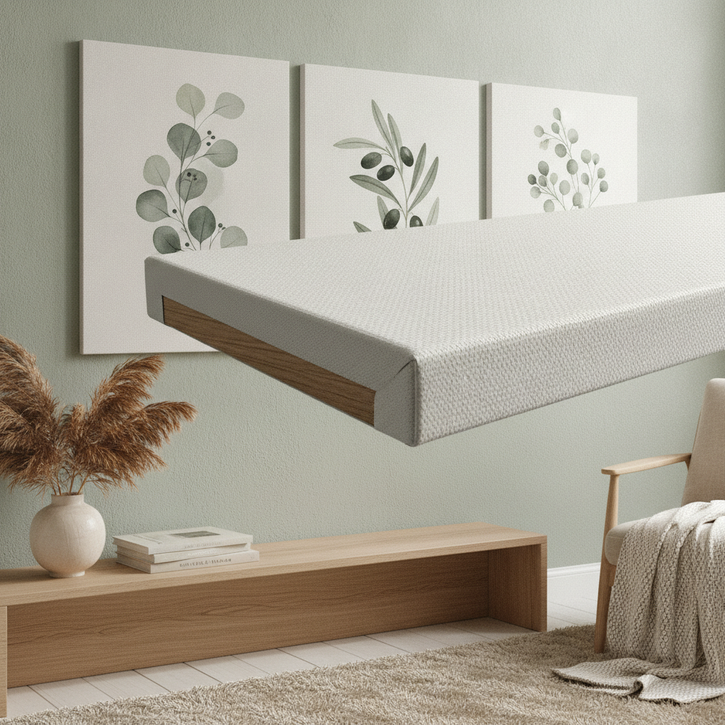 Sage Green Botanical Set of 3 Gallery-Wrapped Canvas Prints — Eucalyptus & Olive Branch Wall Art
