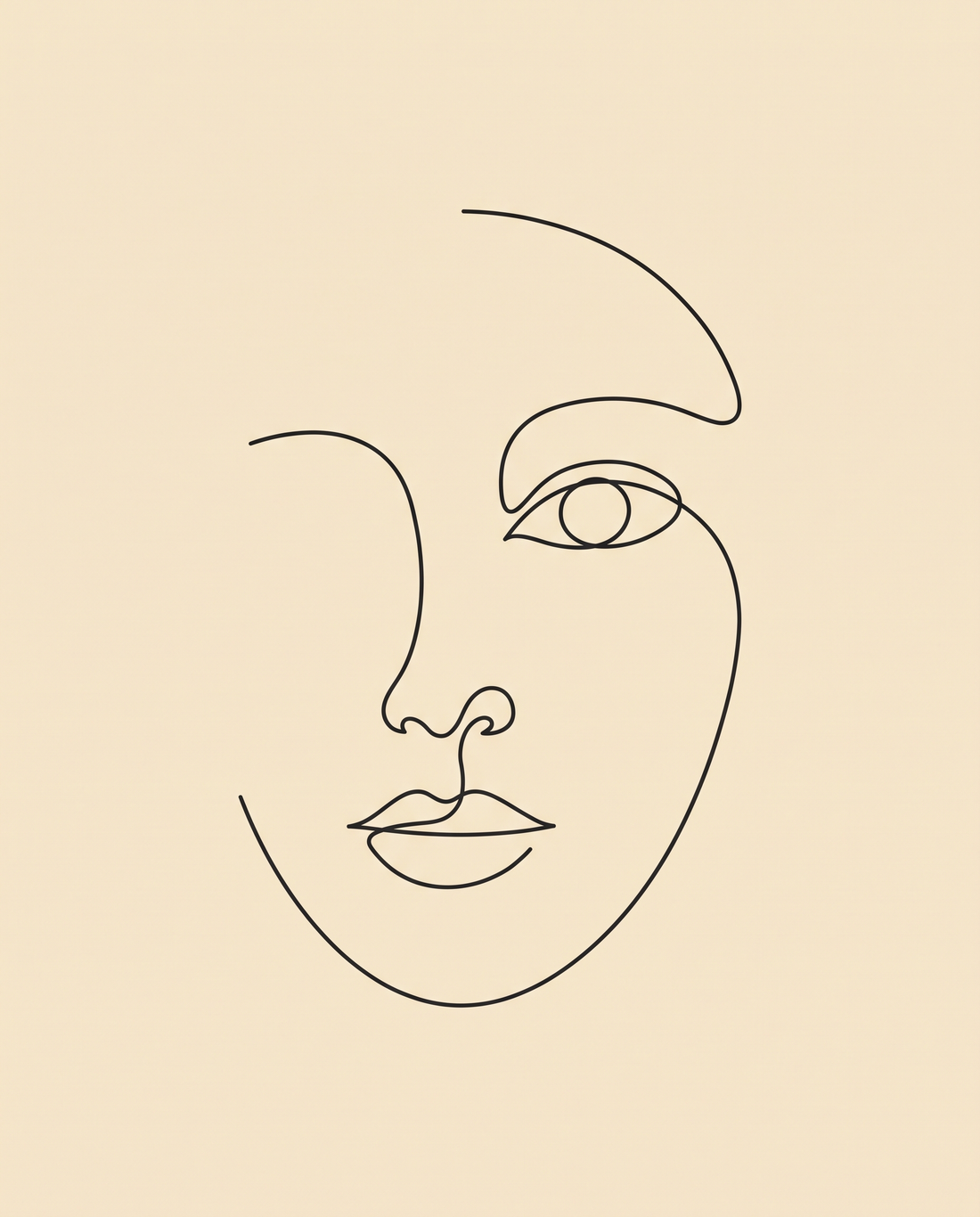 Minimalist Line-Art Poster Set — Stretched Canvas Set of 3 | Printable Wall Art | Digital Download Available