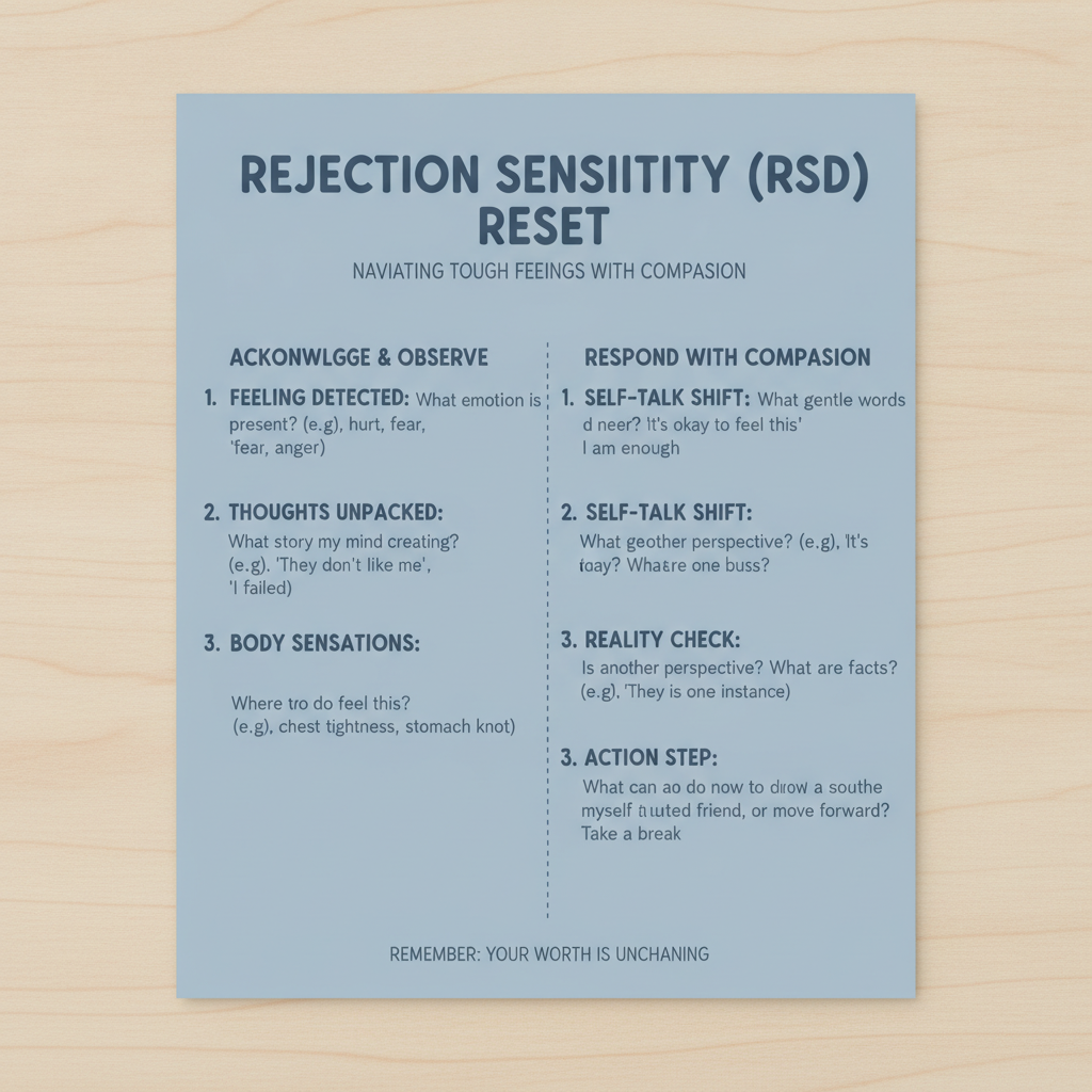 ADHD-Friendly Daily Reset Planner — Printable Focus & Executive Function Planner (Instant Download)