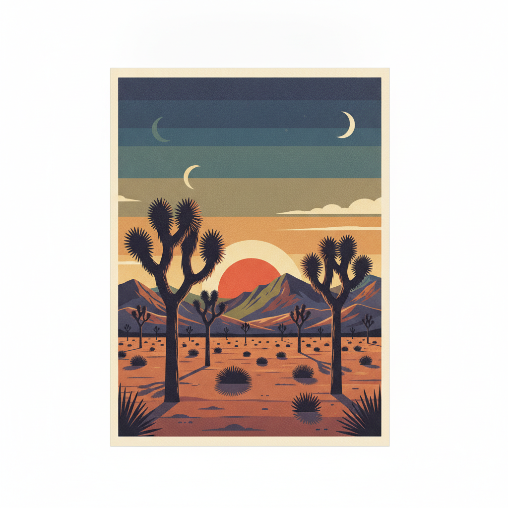 Vintage National Park Travel Poster Set — WPA Retro Wall Art, Set of 6 (Instant Download)