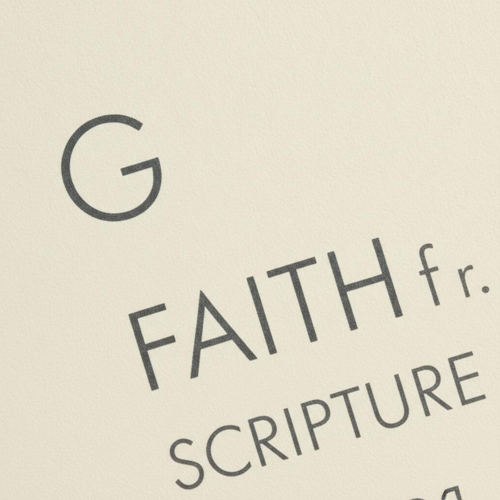 Scripture & Faith Typography Wall Art Set | Minimalist Bible Verse Prints | Neutral Christian Gallery Wall | Instant Download