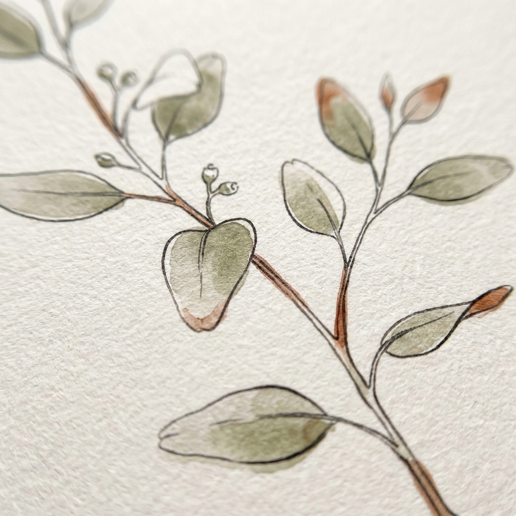 Minimalist Botanical Wall Art — Stretched Canvas Set of 3 | Digital Download Available