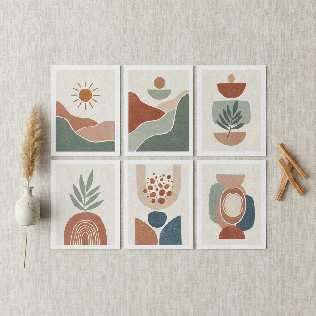 Curated Digital Wall Art Set — Instant Download Printable Home Decor